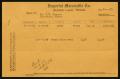 Primary view of [Invoice for Ten Sacks of Texas Dairy Feed Sold to D. W. Kempner]