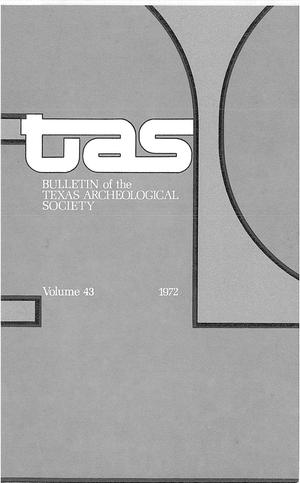 Primary view of object titled 'Bulletin of the Texas Archeological Society, Volume 43, 1972'.