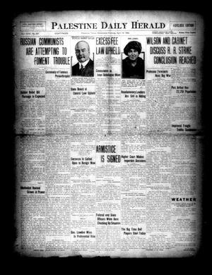 Primary view of Palestine Daily Herald (Palestine, Tex), Vol. 18, No. 257, Ed. 1 Wednesday, April 14, 1920