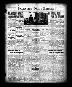 Primary view of object titled 'Palestine Daily Herald (Palestine, Tex), Vol. 18, No. 46, Ed. 1 Wednesday, June 25, 1919'.