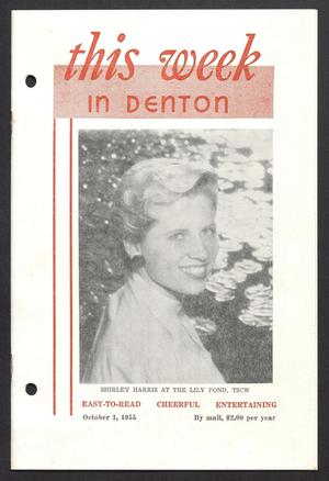 Primary view of object titled 'This Week in Denton (Denton, Tex.), Vol. 2, No. 2, Ed. 1 Friday, October 7, 1955'.