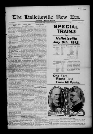 Primary view of object titled 'The Hallettsville New Era. (Hallettsville, Tex.), Vol. 24, No. 30, Ed. 1 Friday, July 5, 1912'.
