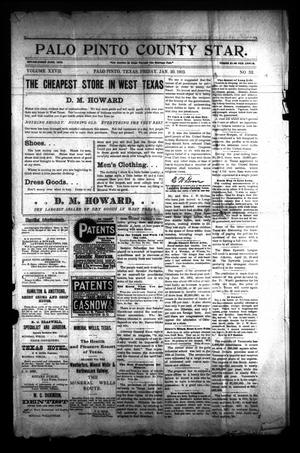 Primary view of object titled 'Palo Pinto County Star. (Palo Pinto, Tex.), Vol. 27, No. 32, Ed. 1 Friday, January 30, 1903'.