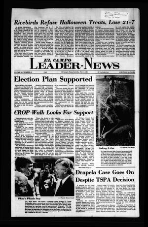 Primary view of object titled 'El Campo Leader-News (El Campo, Tex.), Vol. 101, No. 65, Ed. 1 Saturday, November 1, 1986'.