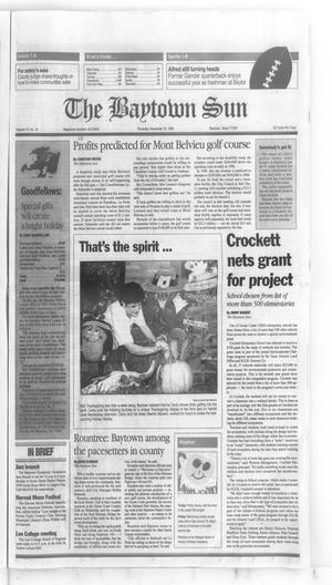 Primary view of object titled 'The Baytown Sun (Baytown, Tex.), Vol. 74, No. 14, Ed. 1 Thursday, November 16, 1995'.