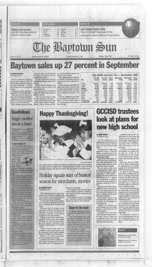 Primary view of object titled 'The Baytown Sun (Baytown, Tex.), Vol. 74, No. 20, Ed. 1 Thursday, November 23, 1995'.
