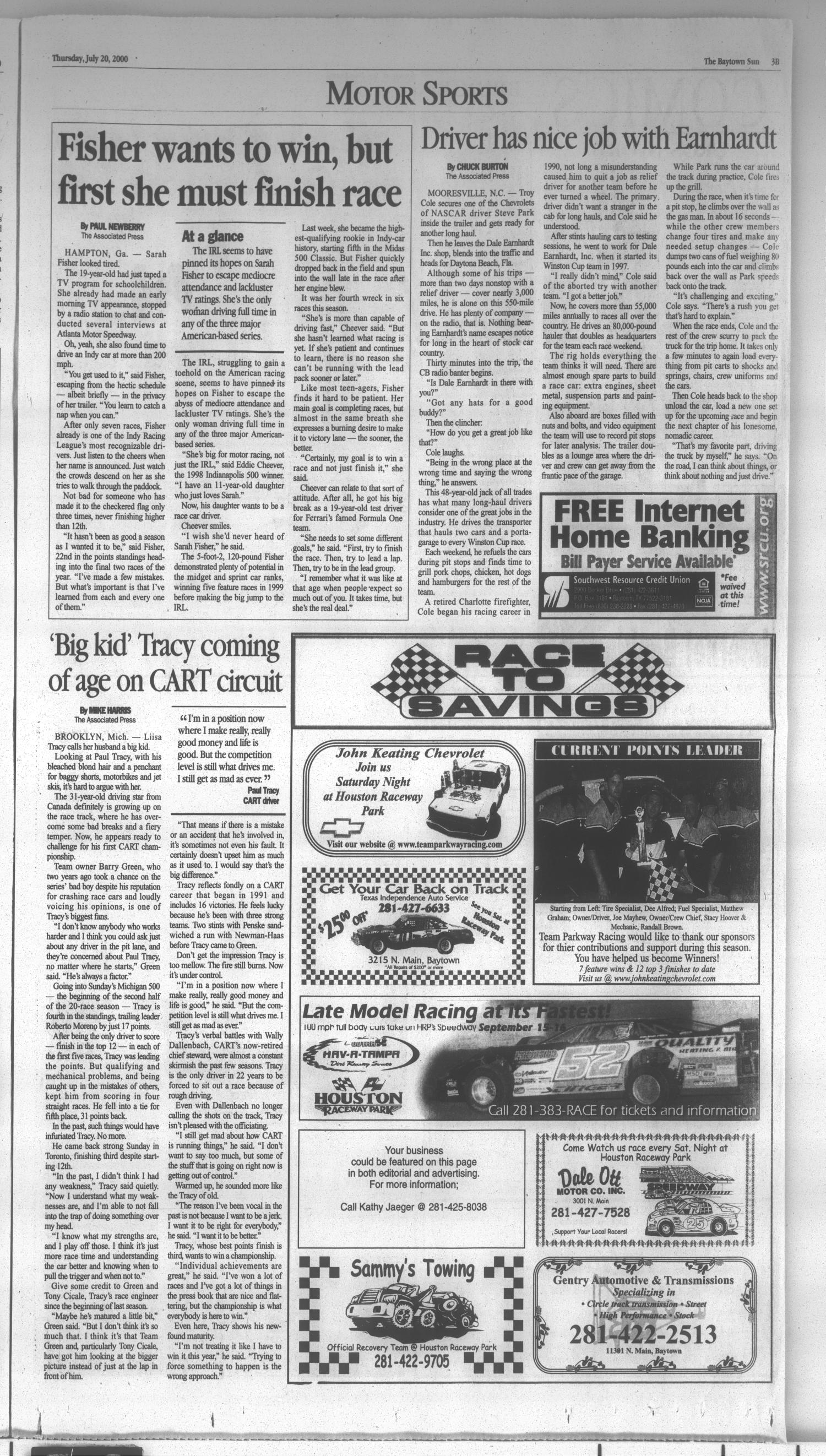 The Baytown Sun (Baytown, Tex.), Vol. 78, No. 237, Ed. 1 Thursday, July 20, 2000
                                                
                                                    [Sequence #]: 11 of 16
                                                