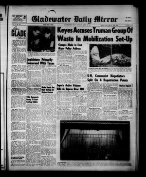 Primary view of object titled 'Gladewater Daily Mirror (Gladewater, Tex.), Vol. 4, No. 238, Ed. 1 Monday, April 27, 1953'.