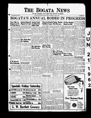 Primary view of object titled 'The Bogata News (Bogata, Tex.), Vol. 52, No. 36, Ed. 1 Thursday, June 21, 1962'.