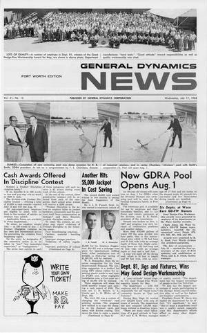 Primary view of General Dynamics News, Volume 21, Number 15, July 17, 1968