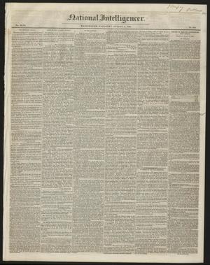Primary view of object titled 'National Intelligencer. (Washington [D.C.]), Vol. 47, No. 6807, Ed. 1 Saturday, August 8, 1846'.
