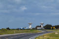 Primary view of SpaceX S-band tracking station antennas in Boca Chica Village