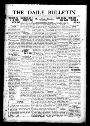 Primary view of object titled 'The Daily Bulletin (Brownwood, Tex.), Vol. 13, No. 92, Ed. 1 Tuesday, February 11, 1913'.