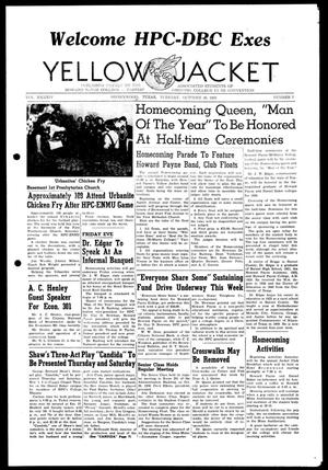 Primary view of object titled 'Yellow Jacket (Brownwood, Tex.), Vol. XXXXIV, No. 7, Ed. 1, Tuesday, October 30, 1956'.