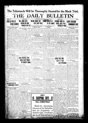 Primary view of object titled 'The Daily Bulletin (Brownwood, Tex.), Vol. 13, No. 40, Ed. 1 Thursday, December 12, 1912'.