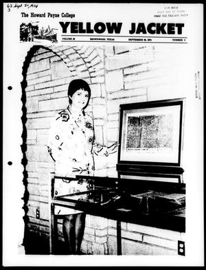 Primary view of object titled 'The Howard Payne College Yellow Jacket (Brownwood, Tex.), Vol. 62, No. 3, Ed. 1, Friday, September 20, 1974'.