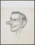 Thumbnail image of item number 1 in: '[Cartoon Sketch of Unknown Man]'.