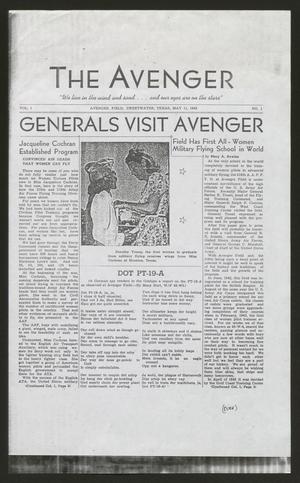 Primary view of object titled '[Clipping: Generals Visit Avenger]'.