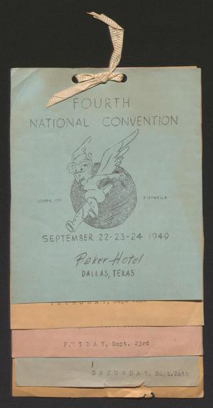Primary view of object titled '[WASP Fourth National Convention Pamphlet]'.