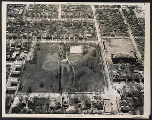 Primary view of object titled '[Aerial View of Buckner Park and Surrounding Area]'.