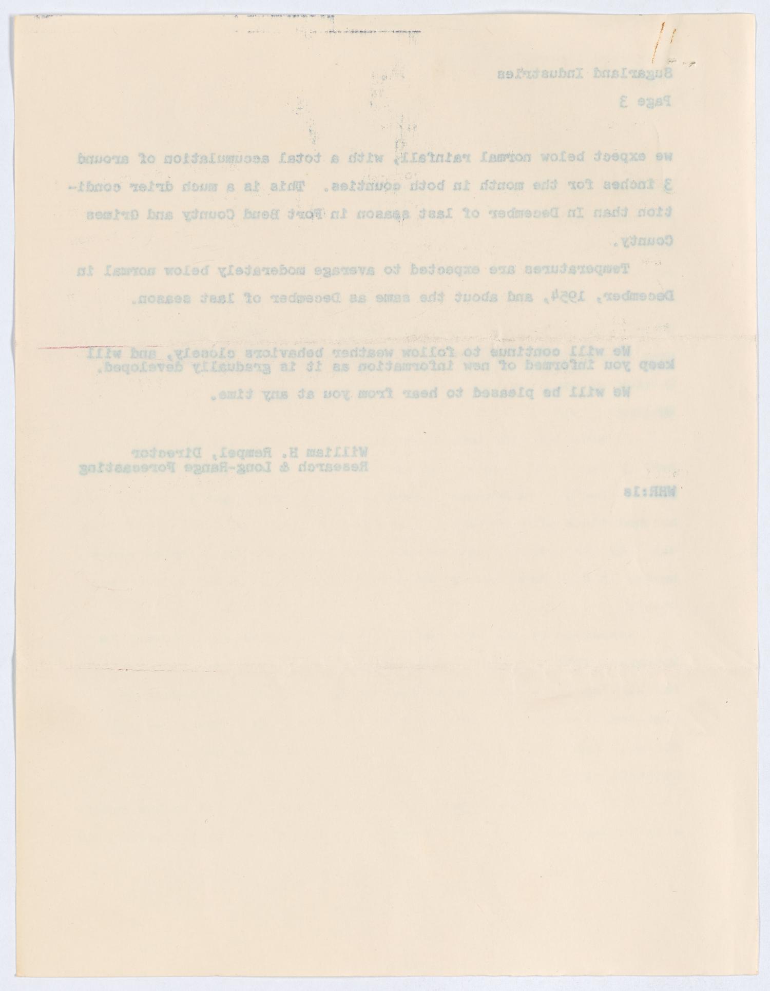 [Letter from William H. Rempel to Thos. L. James, July 23, 1954]
                                                
                                                    [Sequence #]: 8 of 8
                                                