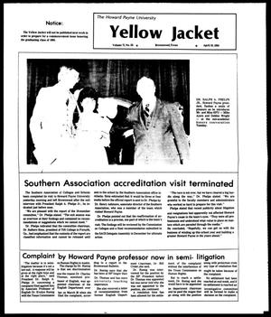 Primary view of object titled 'The Howard Payne University Yellow Jacket (Brownwood, Tex.), Vol. 71, No. 25, Ed. 1, Thursday, April 19, 1984'.