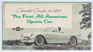 Primary view of object titled 'Chevrolet Corvette for 1954: The First All-American Sports Car'.