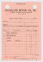 Text: [Invoice for Seven Quarts of Lube Oil Sold to D. W. Kempner]
