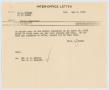 Letter: [Letter from T. L. James to C. A. Coburn and C. L. Jones, May 8, 1952]