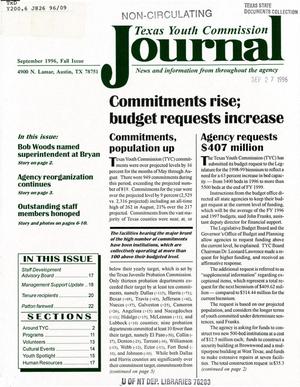 Texas Youth Commission Journal, September 1996