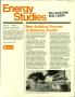 Journal/Magazine/Newsletter: Energy Studies, Volume 6, Number 2, November/December 1980