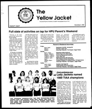 Primary view of object titled 'The Yellow Jacket (Brownwood, Tex.), Vol. 77, No. 9, Ed. 1, Friday, November 3, 1989'.