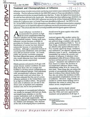 Primary view of object titled 'Texas Disease Prevention News, Volume 60, Number 26, December 2000'.
