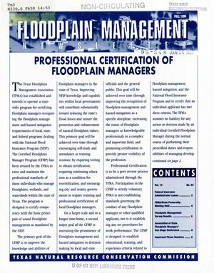 Primary view of object titled 'Floodplain Management Newsletter, Volume 14, Number 53, Fall 1996'.