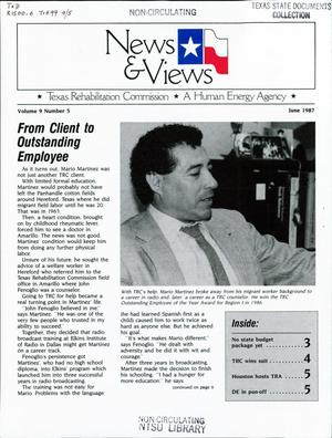 Primary view of object titled 'News & Views, Volume 9, Number 5, June 1987'.