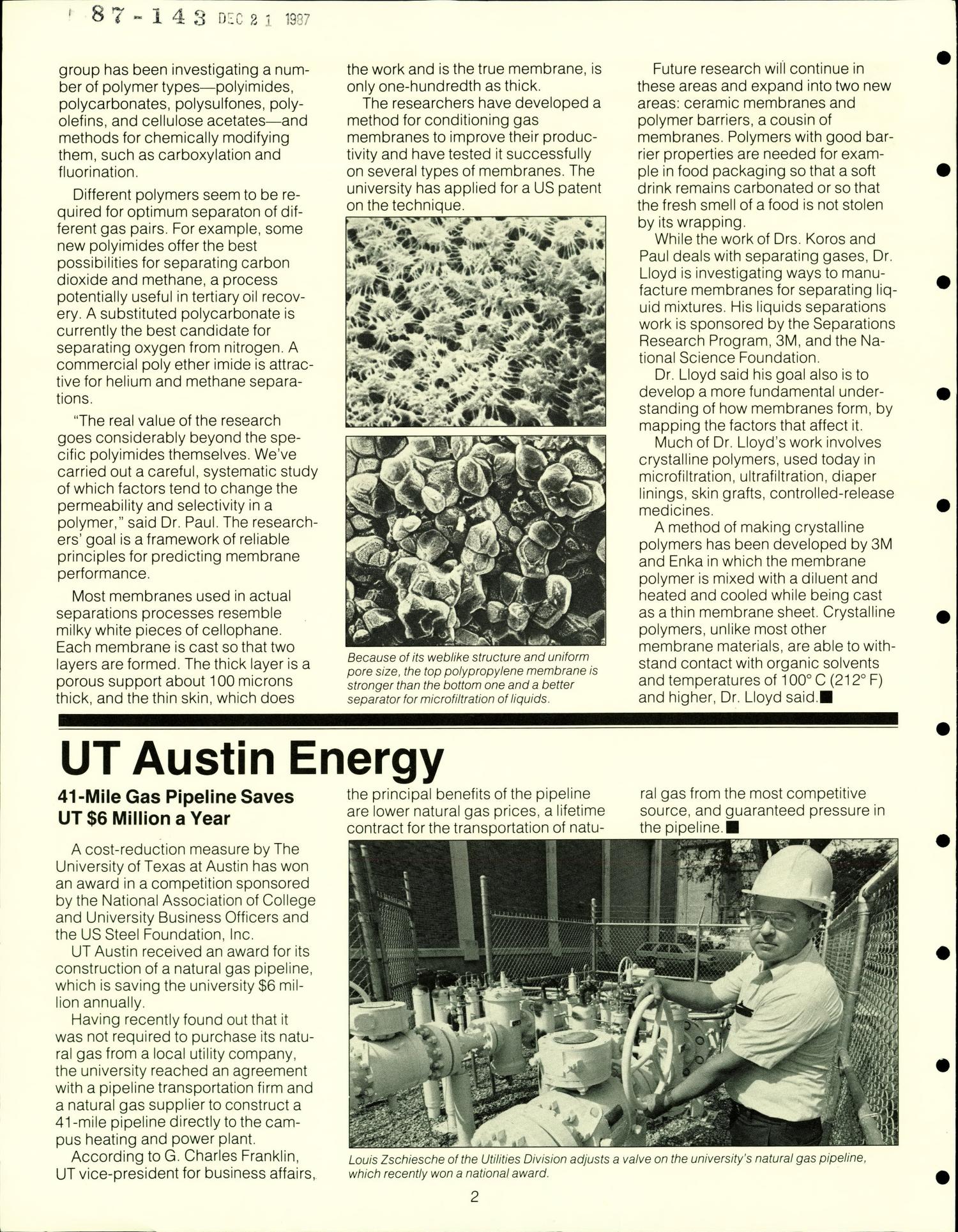 Energy Studies, Volume 13, Number 2, November/December 1987
                                                
                                                    2
                                                