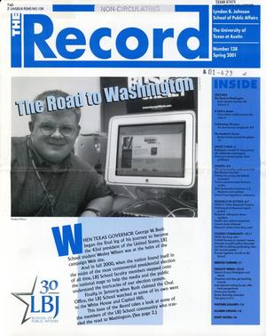 Primary view of object titled 'The Record, Number 138, Spring 2001'.