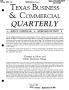 Journal/Magazine/Newsletter: Texas Business & Commercial Quarterly, Volume 2, Number 2, October 19…