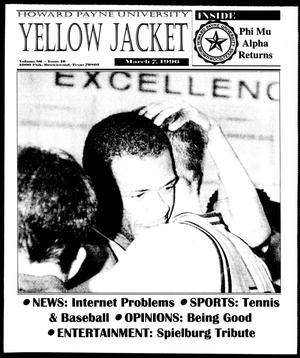 Primary view of object titled 'Howard Payne University Yellow Jacket (Brownwood, Tex.), Vol. 86, No. 16, Ed. 1, Thursday, March 7, 1996'.