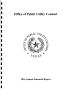 Report: Texas Office of Public Utility Counsel Annual Financial Report: 2016