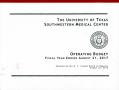 Book: University of Texas Southwestern Medical Center Operating Budget: 2017