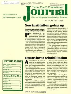 Texas Youth Commission Journal, June 1994