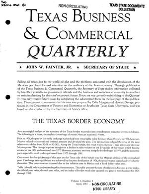 Texas Business & Commercial Quarterly, Volume 1, Number 4, April 1983