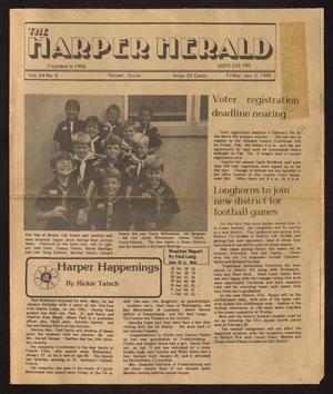 Primary view of The Harper Herald (Harper, Tex.), Vol. 64, No. 1, Ed. 1 Tuesday, January 5, 1988