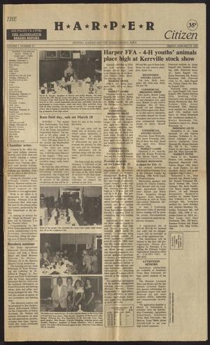 Primary view of object titled 'The Harper Citizen (Harper, Tex.), Vol. 1, No. 25, Ed. 1 Friday, January 29, 1993'.