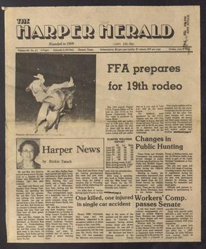 Primary view of object titled 'The Harper Herald (Harper, Tex.), Vol. 69, No. 27, Ed. 1 Friday, July 6, 1984'.