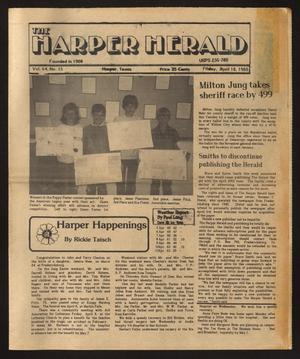 Primary view of object titled 'The Harper Herald (Harper, Tex.), Vol. 64, No. 15, Ed. 1 Friday, April 15, 1988'.
