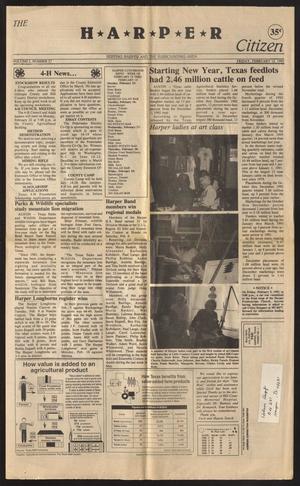 Primary view of object titled 'The Harper Citizen (Harper, Tex.), Vol. 1, No. 27, Ed. 1 Friday, February 12, 1993'.