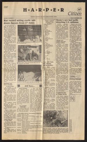 Primary view of object titled 'The Harper Citizen (Harper, Tex.), Vol. 1, No. 19, Ed. 1 Friday, December 4, 1992'.