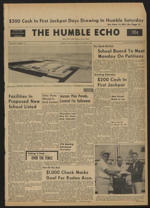 Primary view of object titled 'The Humble Echo (Humble, Tex.), Vol. 22, No. 43, Ed. 1 Thursday, October 24, 1963'.